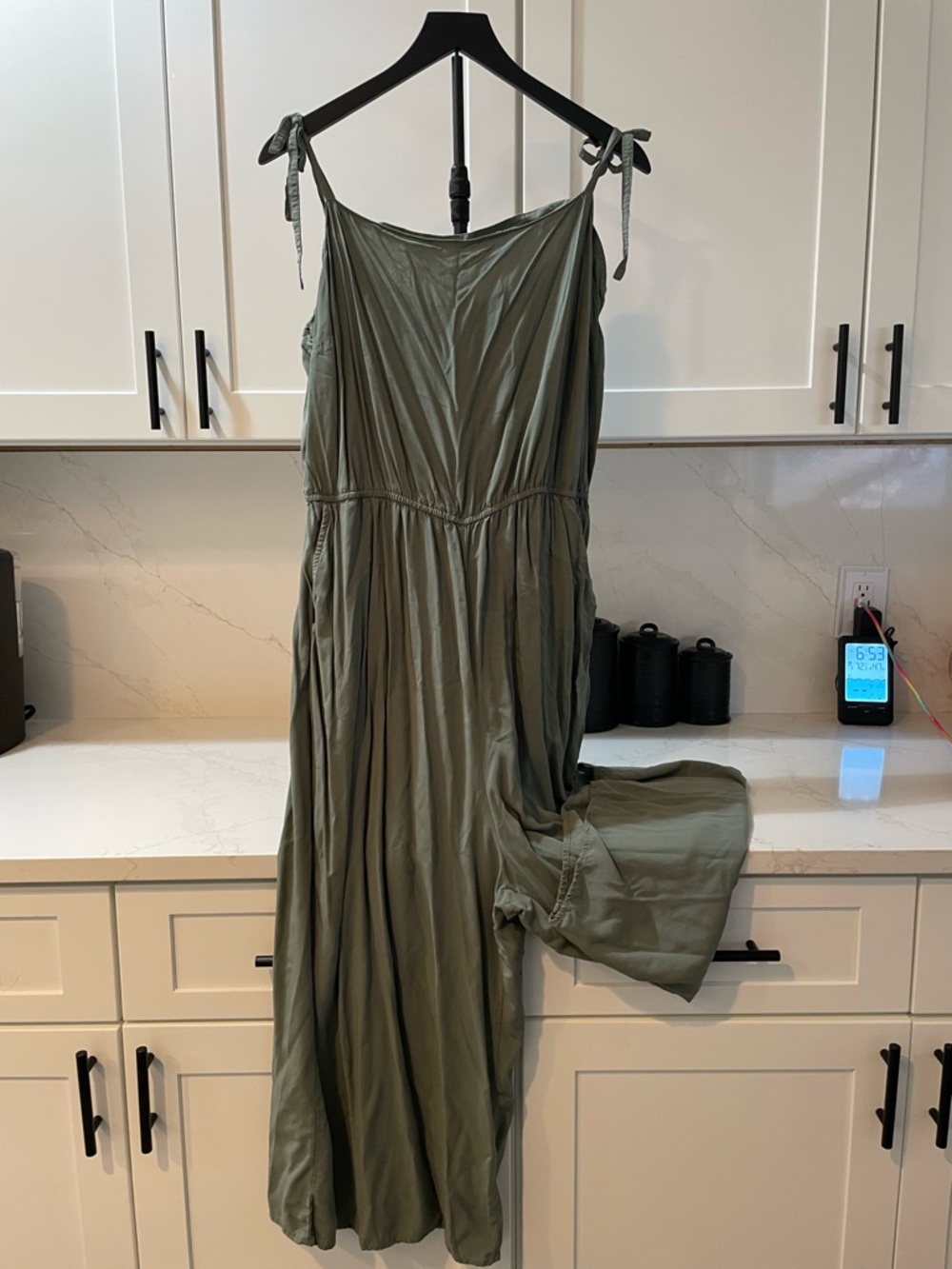 GAP Olive Green Tie-Strap jumpsuit (0017)